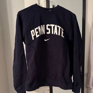 Nike Men's Navy Penn State Crewneck Sweater medium